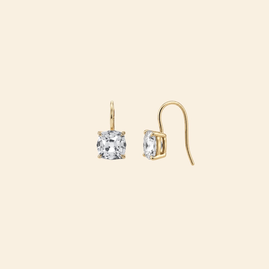 Old Mine Signature Diamond Earrings